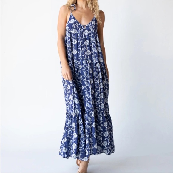 Natural Life Brooklyn Floral Maxi Dress - Large - Picture 1 of 7